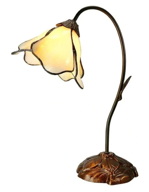 Single Lotus Lamp Beige -Home Décor Sales