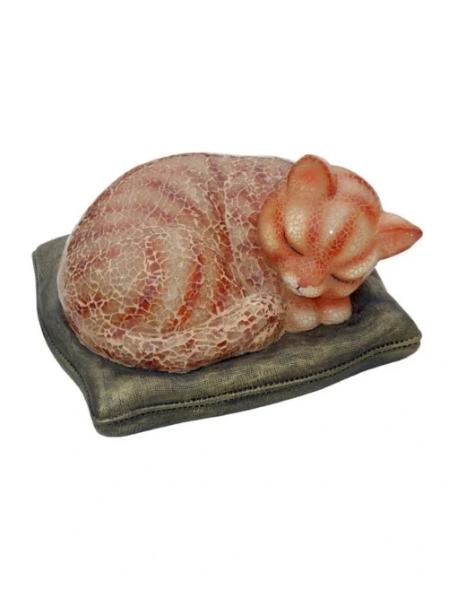 Sleeping Cat Lamp Orange -Home Décor Sales