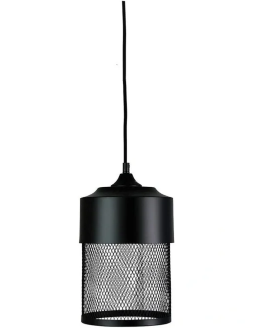 Chester 18cm Single Mesh Pendant Light Black -Home Décor Sales