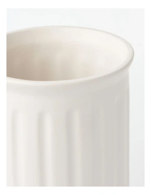 Heritage Skyros 35cm Large Ceramic Vase In White -Home Décor Sales