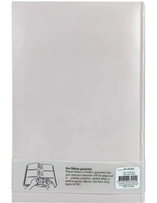 Profile Story 300 Capacity 4x6" Photo Album In Candy Pink -Home Décor Sales