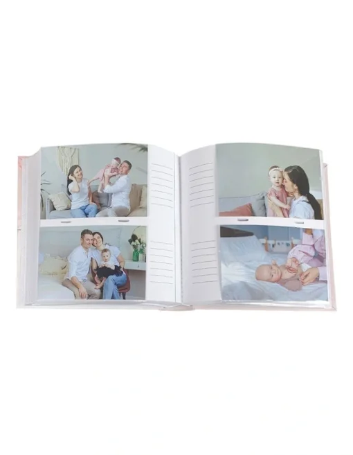 Profile Story 200 Capacity 4x6" Photo Album In White -Home Décor Sales