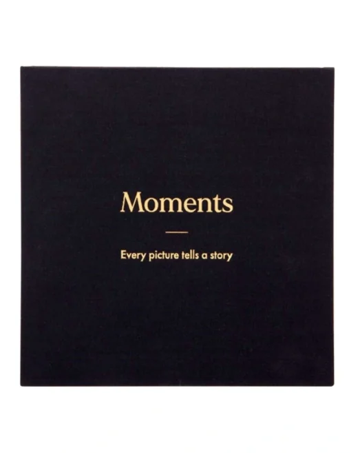 Profile Moments Black 160 Capacity 4x6" Photo Album -Home Décor Sales