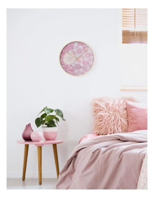 Journeys & Connections Wall Clock In Purple -Home Décor Sales