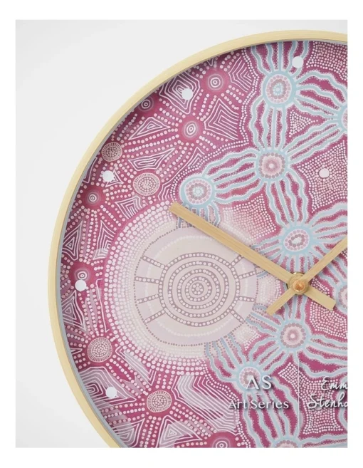 Journeys & Connections Wall Clock In Purple -Home Décor Sales