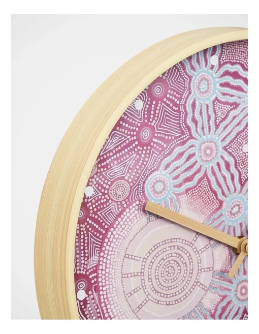 Journeys & Connections Wall Clock In Purple -Home Décor Sales