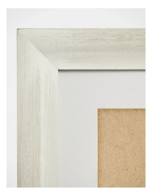 Wood Photo Frame 18x14 Matted To 4x5x7 In White Wash -Home Décor Sales