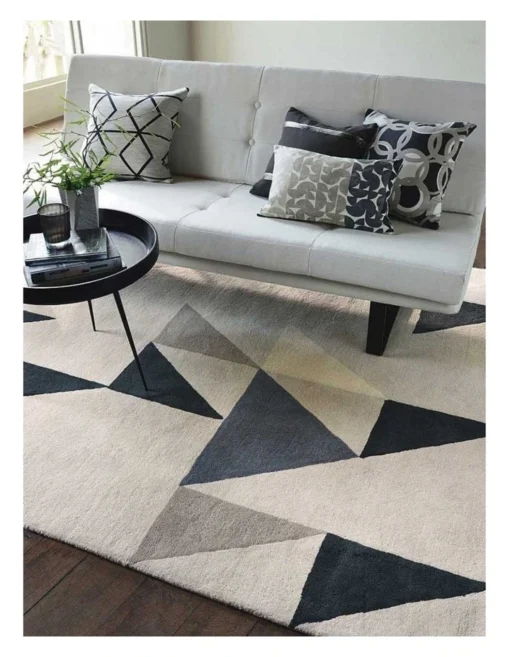Scion Modul Charcoal 26704 Silver Rug -Home Décor Sales