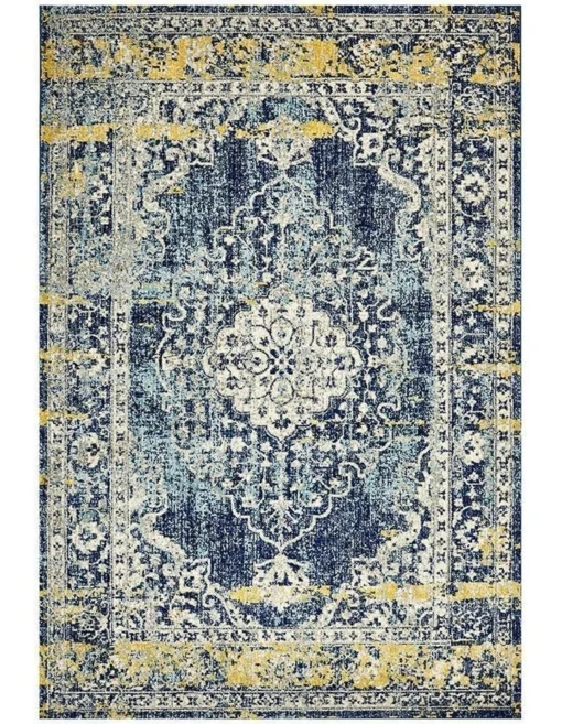 Museum Wilson Navy Rug In Navy -Home Décor Sales