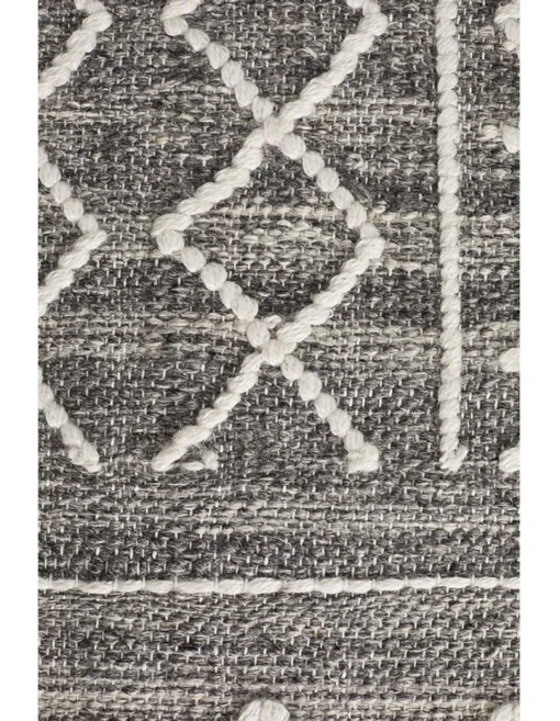 Arya Stitch Woven Rug In Silver Grey -Home Décor Sales