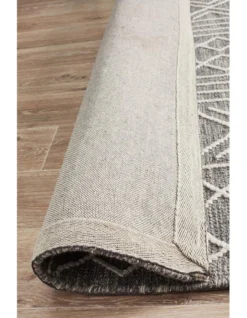 Arya Stitch Woven Rug In Silver Grey -Home Décor Sales 926429320 7 720x928