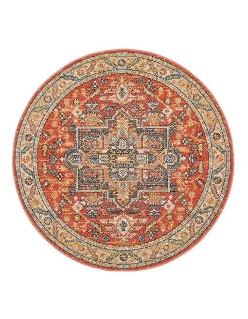 Legacy 850 Round Rug In Terracotta -Home Décor Sales