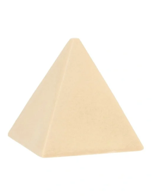 Pyramid Object 12x12cm In Taupe -Home Décor Sales