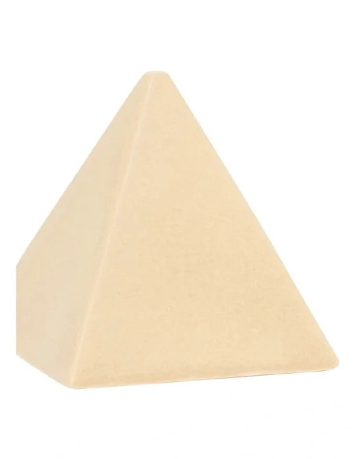 Pyramid Object 12x12cm In Taupe -Home Décor Sales