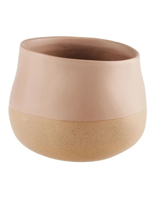 Linen House Nakia Planter Pot 18cm In Desert Sand -Home Décor Sales