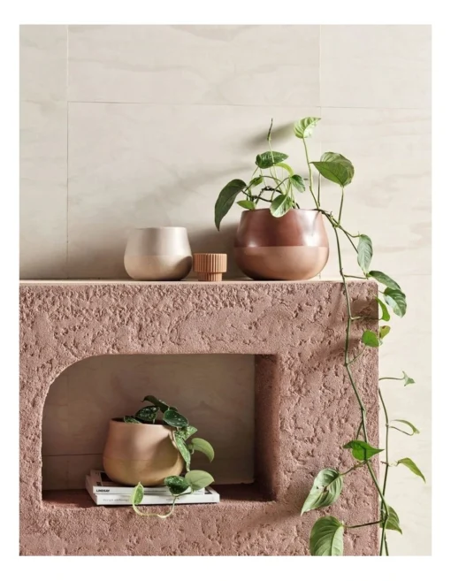 Linen House Nakia Planter Pot 18cm In Desert Sand -Home Décor Sales