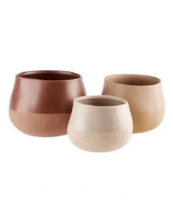 Linen House Nakia Planter Pot 18cm In Desert Sand -Home Décor Sales 929648170 3 720x928