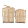 2 Piece Wicker Storage Baskets With Lid Set In Brown -Home Décor Sales 932280490 1 720x928