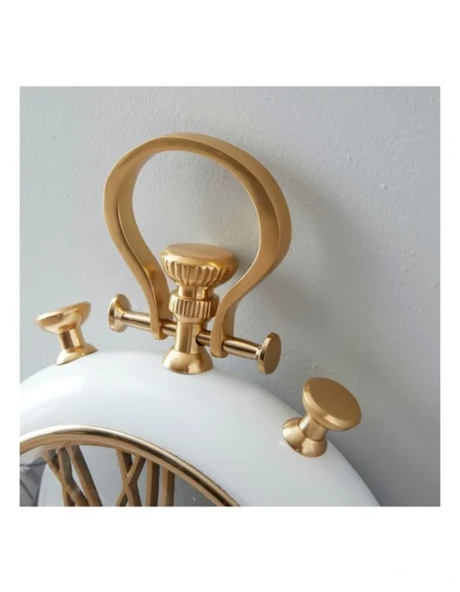 Postal Table Clock In White -Home Décor Sales