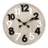Rhonda Silent Wall Clock 60cm In Brown -Home Décor Sales 934660990 1 720x928
