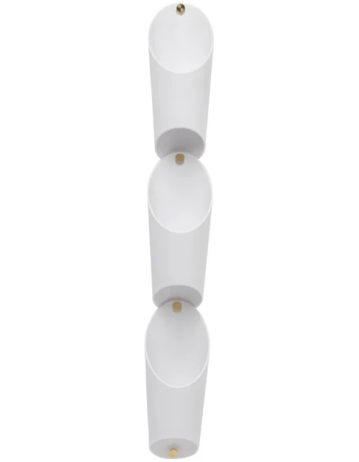 Umbra Floralink 10x10x69cm Wall Vessel In White -Home Décor Sales