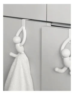 Umbra Buddy Over The Door Cabinet Hook Set Of 2 In White -Home Décor Sales 938047690 3 720x928