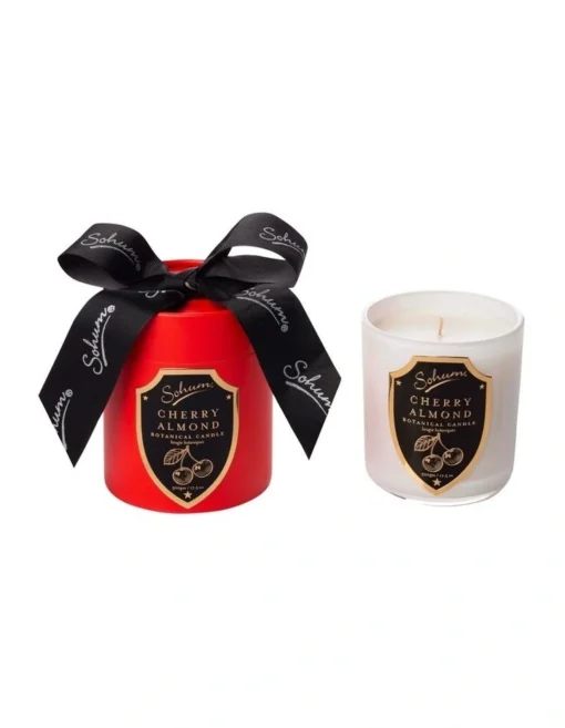 Almond Cherries Christmas Candle -Home Décor Sales