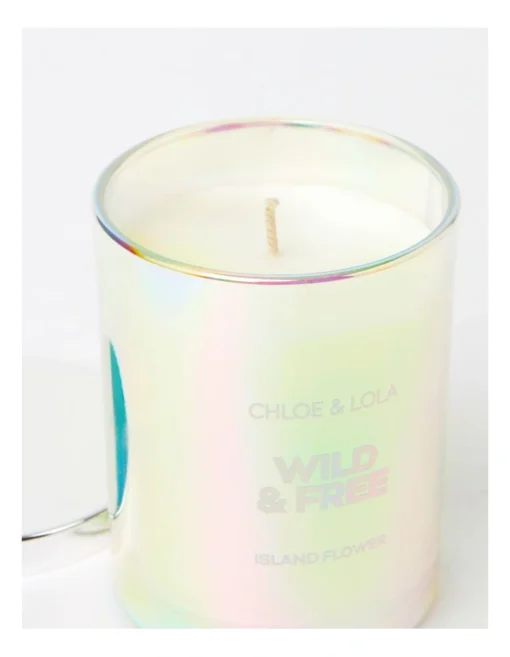 Chloe & Lola Wild & Free Island Flower Candle -Home Décor Sales