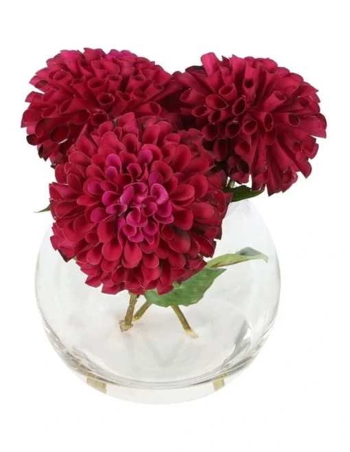 Dahlia Delight Arrangement In Burgundy -Home Décor Sales