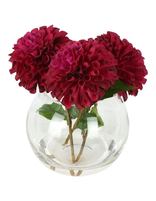 Dahlia Delight Arrangement In Burgundy -Home Décor Sales