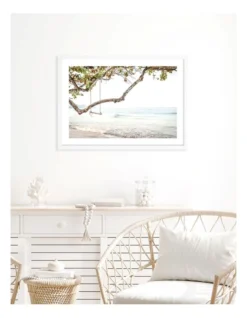 Profile Beach Swing Dreams Art Print A3 White Frame White Border -Home Décor Sales 947754190 4 720x928