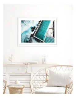 Profile Bondi Icebergs Doing Laps Art Print A3 In White Frame Australian Made -Home Décor Sales 947754550 4 720x928
