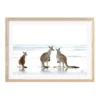Profile Kangaroo Beach Art Print A3 Australian Made In Natural Frame -Home Décor Sales 947758060 1 2 720x928
