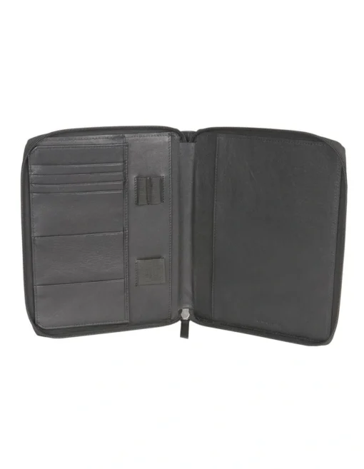 Van Heusen Leather Folio In Black -Home Décor Sales