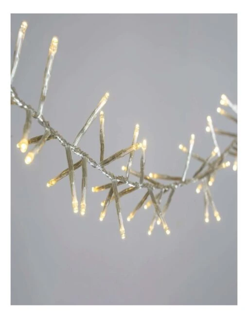 720 LED Cluster Light With Clear Cable In White -Home Décor Sales