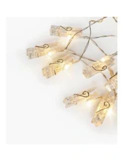 Dual Power 24 LED String Light With Clamps In White -Home Décor Sales 950535370 7 720x928