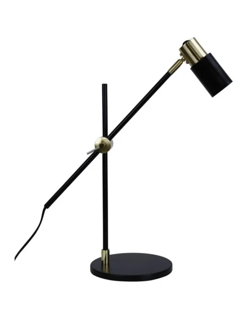Charlie Table Lamp In Satin Brass -Home Décor Sales