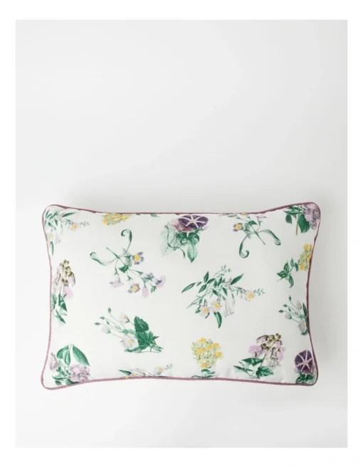 Heritage Flora Embroidered Breakfast Cushion 60x40cm In Multi -Home Décor Sales