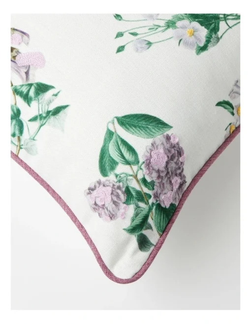 Heritage Flora Embroidered Breakfast Cushion 60x40cm In Multi -Home Décor Sales