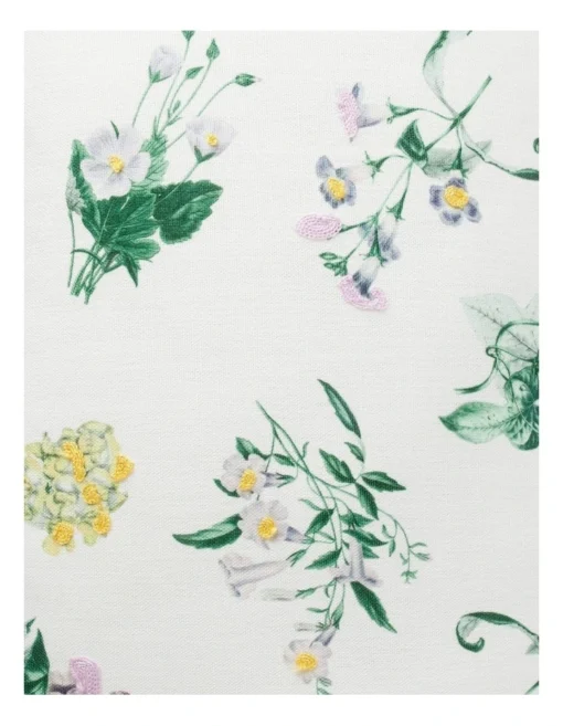 Heritage Flora Embroidered Breakfast Cushion 60x40cm In Multi -Home Décor Sales