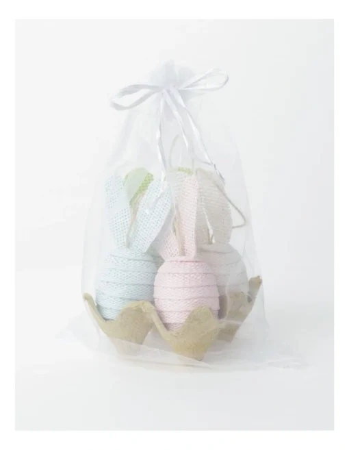 Bunny Egg Ornaments 4-pack 19cm In Multi -Home Décor Sales