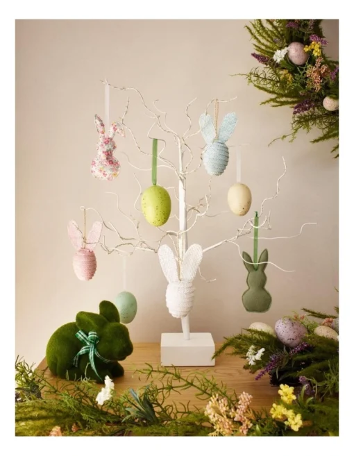Bunny Egg Ornaments 4-pack 19cm In Multi -Home Décor Sales
