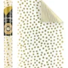 Simson Gold Dotty Pattern On White Roll Wrap -Home Décor Sales 954507610 1 720x928