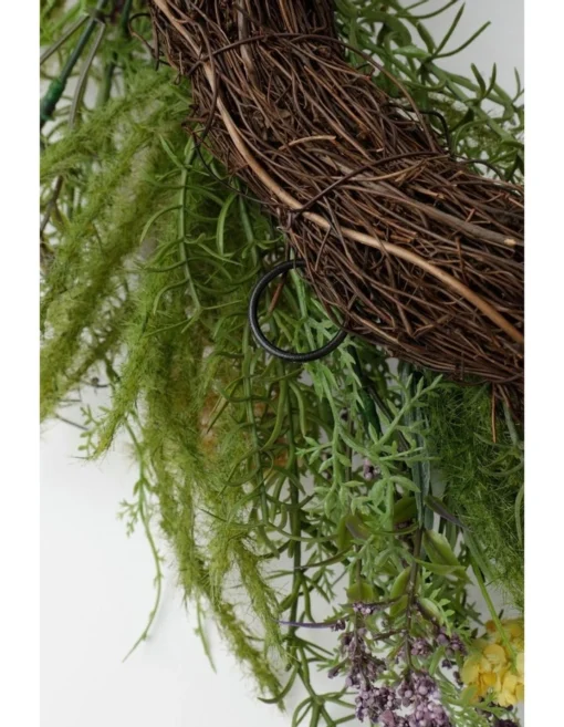 Faux Lavender, Vine & Egg Wreath 46cm In Multi -Home Décor Sales