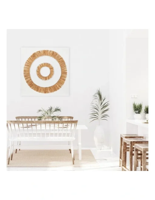 Sphere Canvas Wall Art Framed Print 90cm In Orange/White -Home Décor Sales