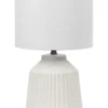 Pleat Modern Ceramic Table Lamp 57cm In White -Home Décor Sales 954972640 1 720x928