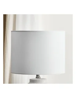 Pleat Modern Ceramic Table Lamp 57cm In White -Home Décor Sales 954972640 4 720x928