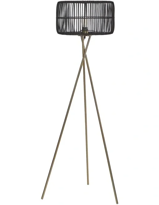 Martinique Floor Lamp 155cm In Black -Home Décor Sales