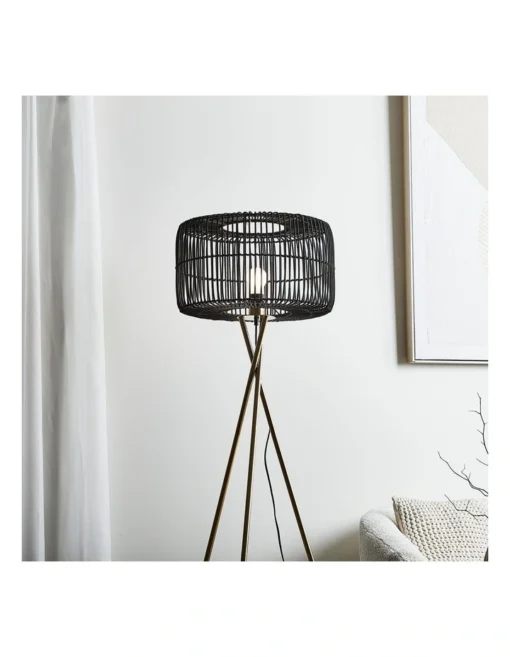 Martinique Floor Lamp 155cm In Black -Home Décor Sales