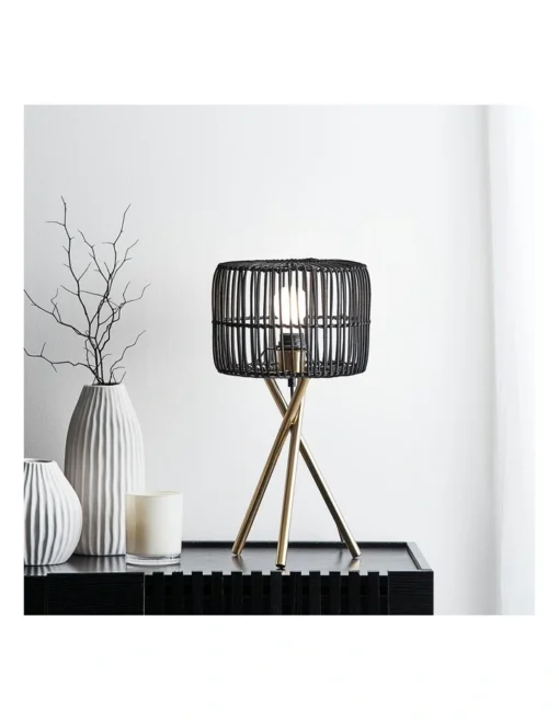 Martinique Table Lamp 50cm In Black -Home Décor Sales
